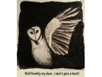 Frankly my dear, I don't give a hoot! Print